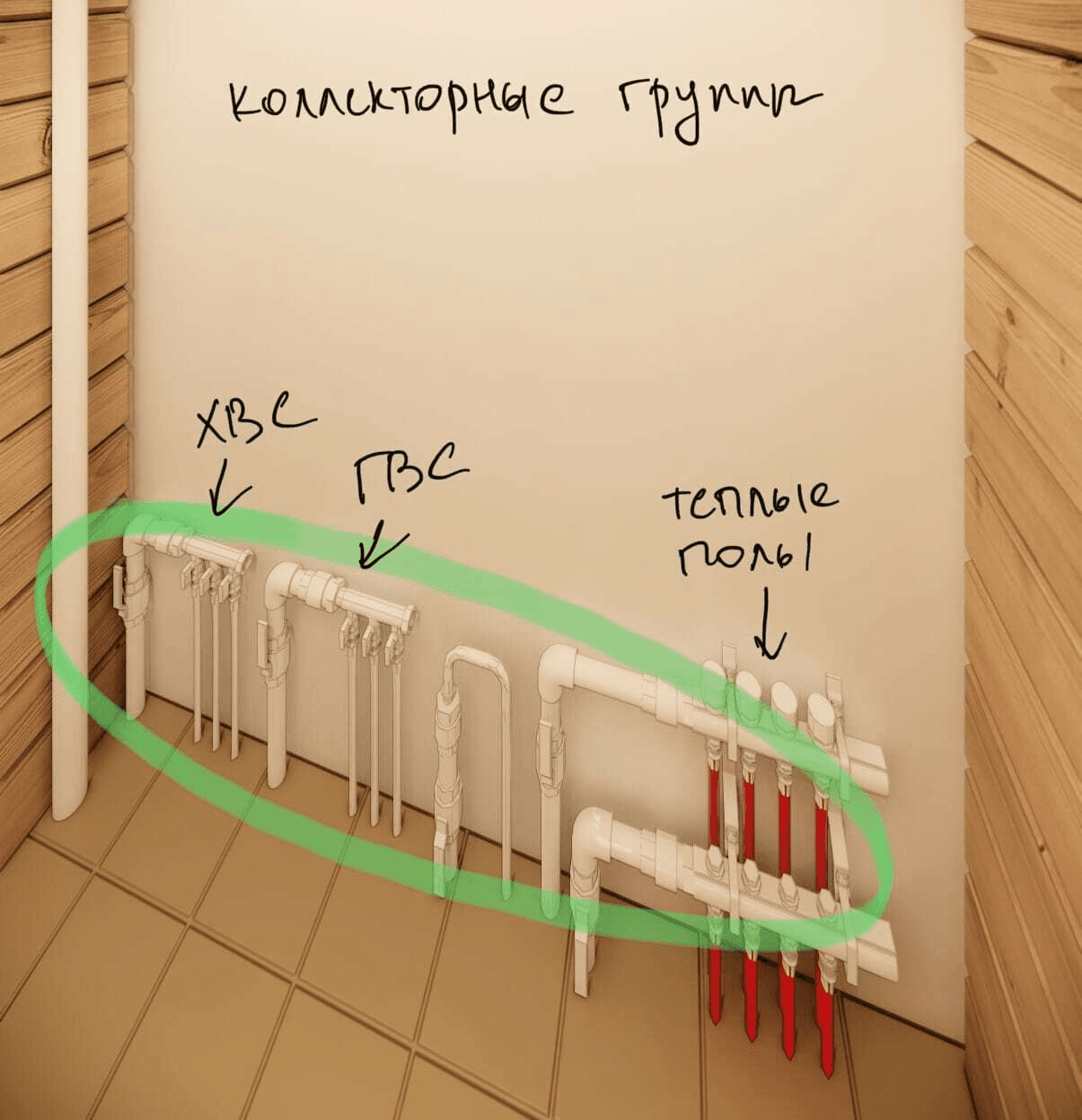 Изображения виртуального тура по спроектированному дому