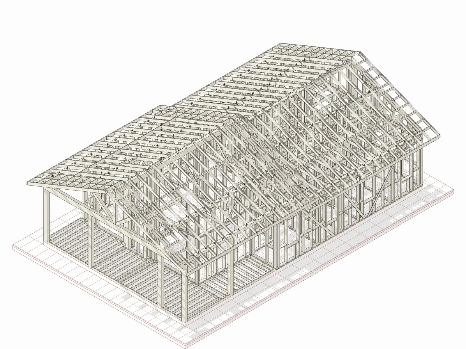 Конструктивная BIM-модель частного дома с несущими элементами
